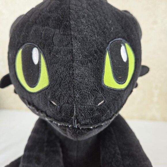 Build-A-Bear DreamWorks Black Stuffed Plush Dragon "How To Train Your Dragon" - Picture 8 of 14